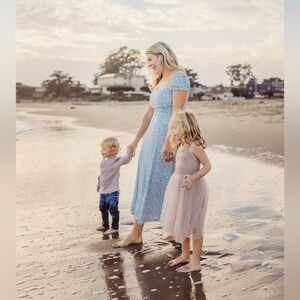 Sienne Reformation Blue Floral Maxi Dress